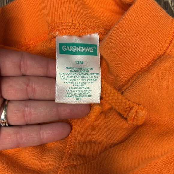 12 month Kids Tropical Shark Print Tank Top - White and Blue and Orange shorts - Picture 10 of 10